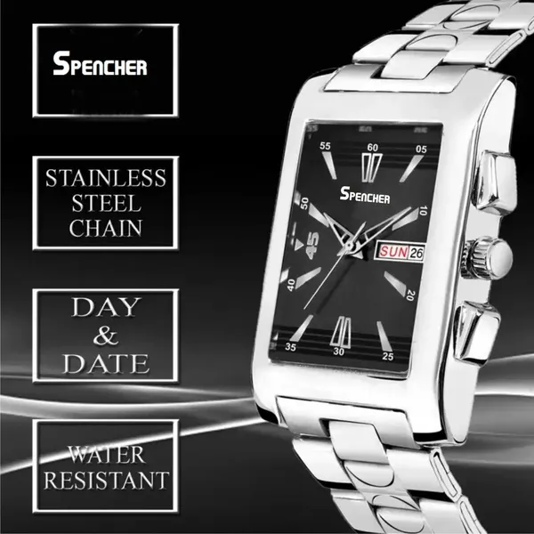 Black_Imperial_Dial_Date_Day_Function_Chain_Analog_Watch_For_Men