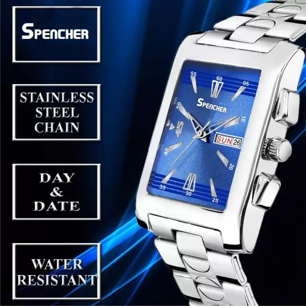 Blue_Imperial_Dial_Date_Day_Function_Chain_Analog_Watch_For_Men