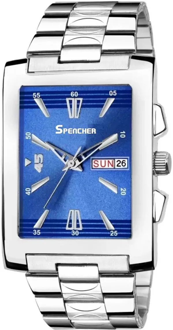 Blue_Imperial_Dial_Date_Day_Function_Chain_Analog_Watch_For_Men