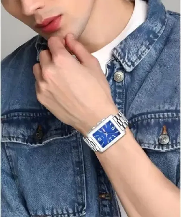 Blue_Imperial_Dial_Date_Day_Function_Chain_Analog_Watch_For_Men