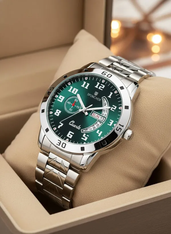 Green_1187Sm_Stainless_Steel_Dial_Casual_Analog_Watch_For_Men