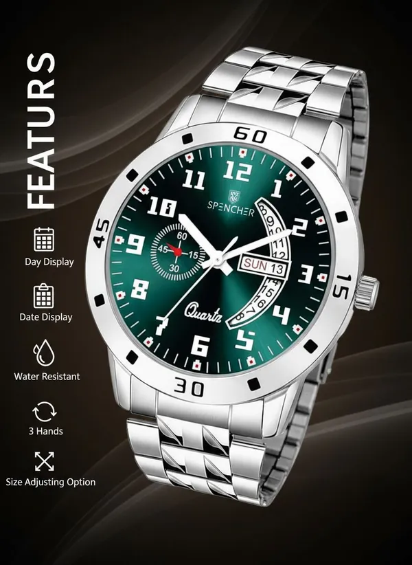 Green_1187Sm_Stainless_Steel_Dial_Casual_Analog_Watch_For_Men