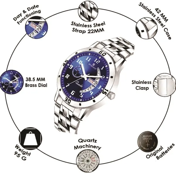 Blue_1187Sm_Stainless_Steel_Dial_Casual_Analog_Watch_For_Men