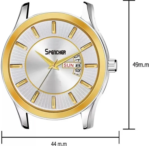 Golden_Smw_1627_Silver_Dial_Double_Tone_Chain_Analog_Watch_For_Men