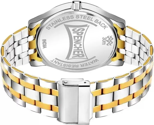Golden_Smw_1627_Silver_Dial_Double_Tone_Chain_Analog_Watch_For_Men