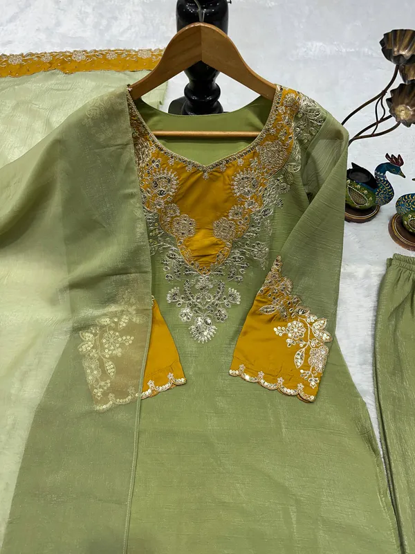 Sage_Green_Premium_Embroidered_Cotton_Blend_Salwar_Suit_Set_For_Women