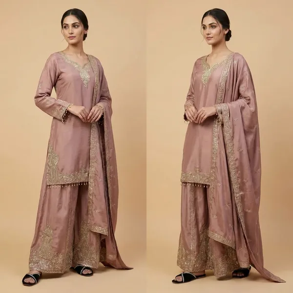 Pink_Premium_Embroidered_Georgette_Pakistani_Suit_Set_For_Women