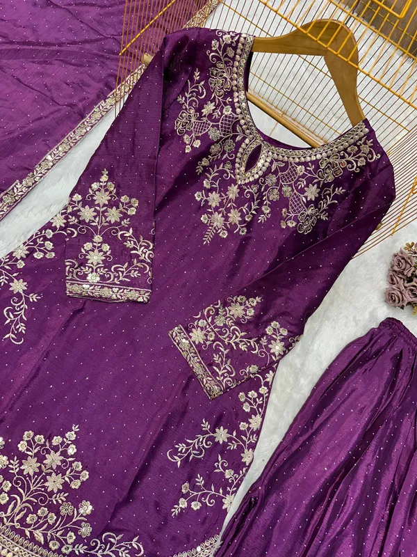 Purple_Premium_Embroidered_Georgette_Palazzo_Suit_For_Women
