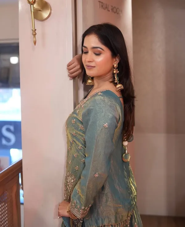 Sky_Blue_Premium_Embroidered_Silk_Blend_Sharara_Suit_Set_For_Women