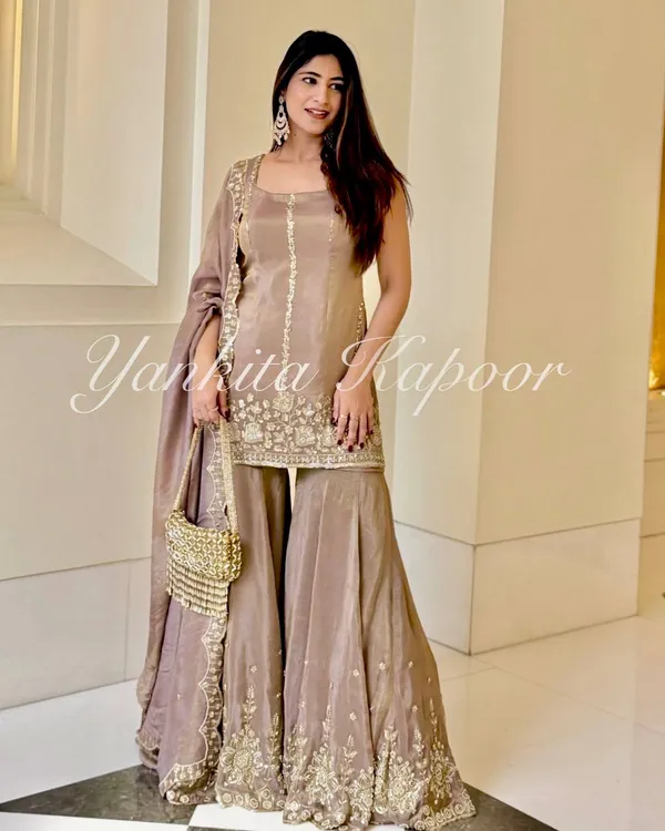 Pink_Premium_Embroidered_Georgette_Sharara_Suit_Set_For_Women