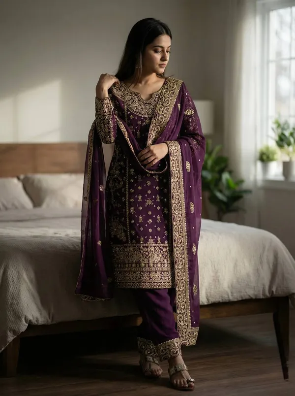 Purple_Premium_Embroidered_Georgette_Salwar_Suit_Set_For_Women