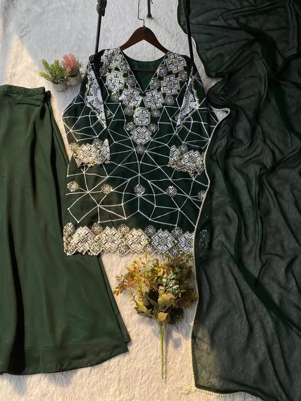 Green_Premium_Embroidered_Georgette_Ethnic_Dress_For_Women