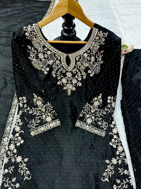 Black_Premium_Embroidered_Georgette_Palazzo_Suit_For_Women