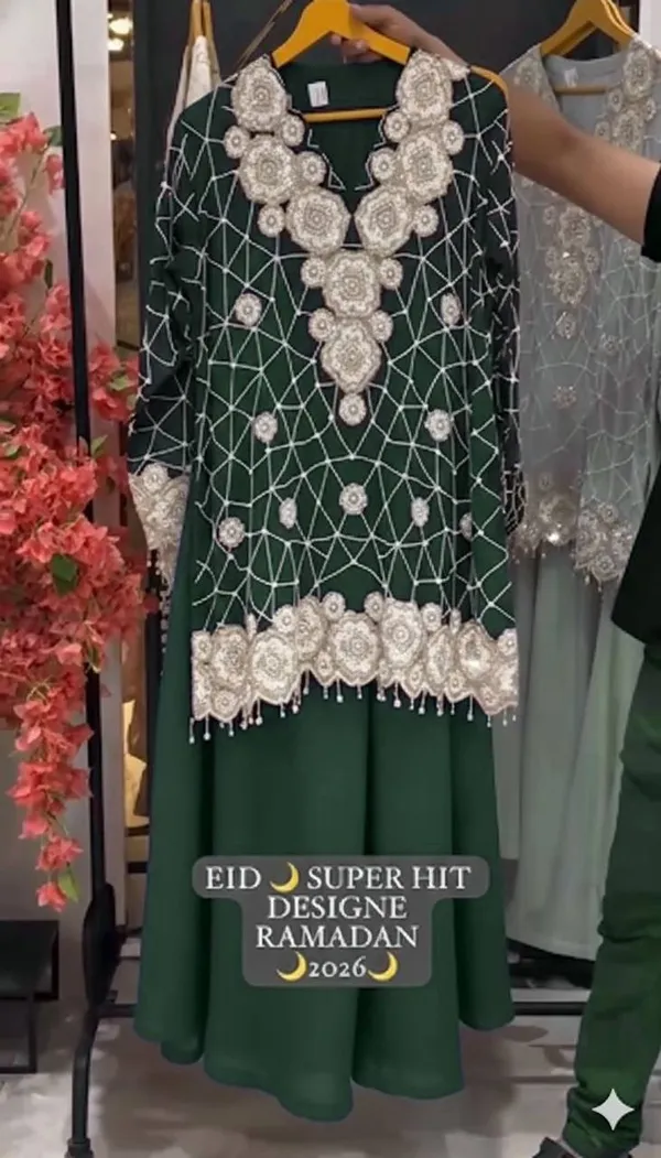 Green_Premium_Embroidered_Georgette_Ethnic_Dress_For_Women