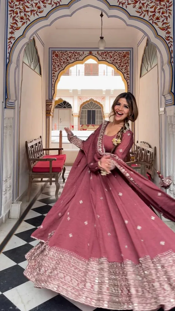 Pink_Premium_Embroidered_Georgette/Silk_Anarkali_Suit_For_Women