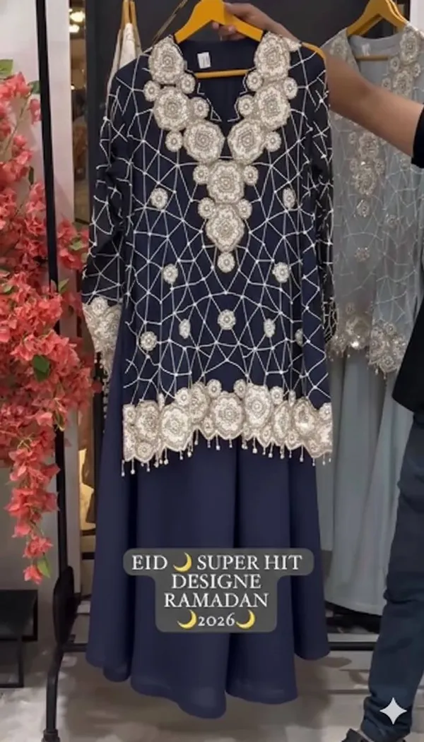 Navy_Blue_Premium_Embroidered_Georgette_Kurta_Palazzo_Set_For_Women