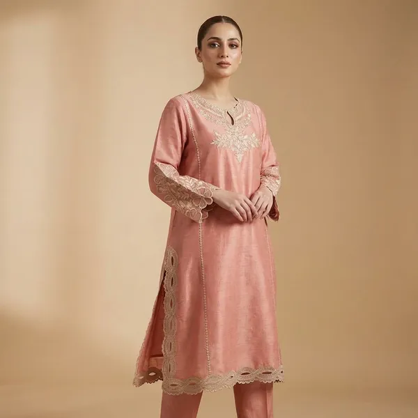 Pink_Premium_Embroidered_Organza_Organza_Suit_Set_For_Women