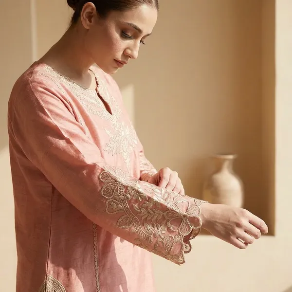 Pink_Premium_Embroidered_Organza_Organza_Suit_Set_For_Women