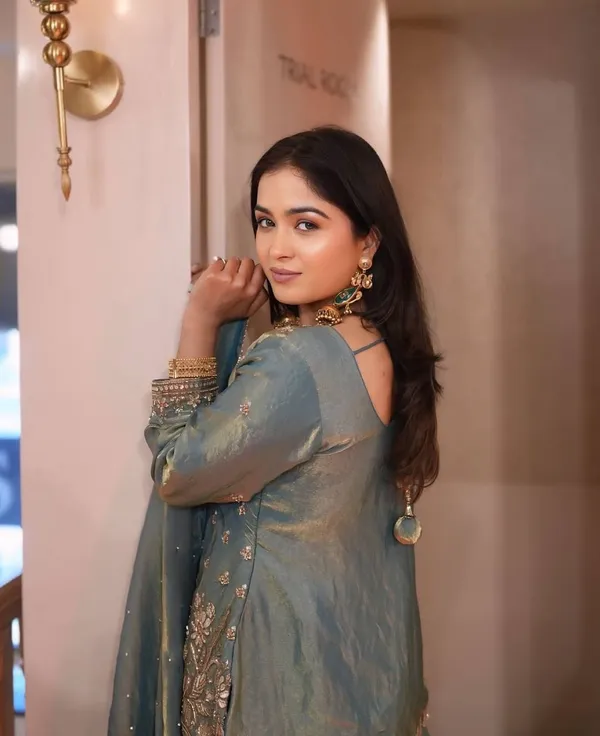 Sky_Blue_Premium_Embroidered_Silk_Blend_Sharara_Suit_Set_For_Women