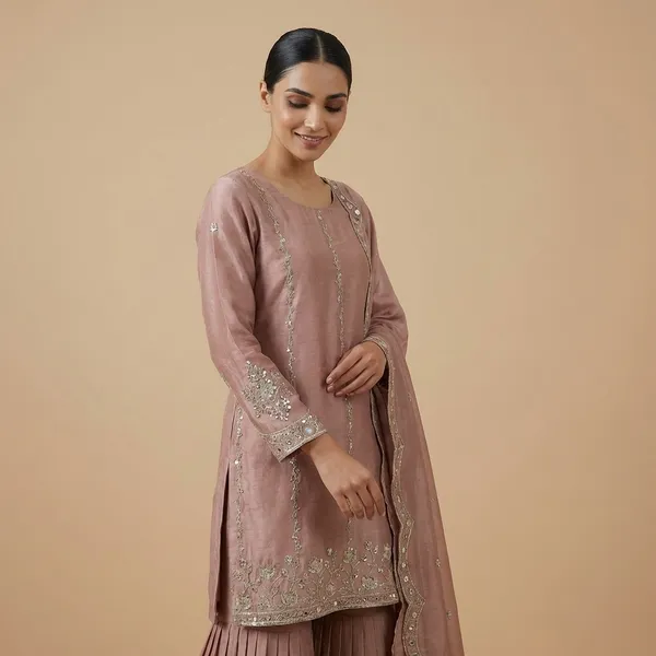 Pink_Premium_Embroidered_Georgette_Pakistani_Suit_Set_For_Women