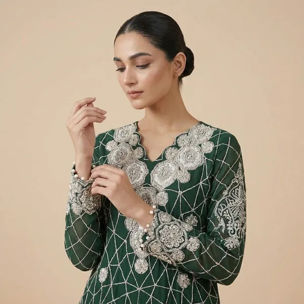 Green_Premium_Embroidered_Georgette_Ethnic_Dress_For_Women