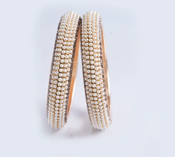White_Alloy_With_Pearl_Row_Bangles_For_Women_Set_Of_2
