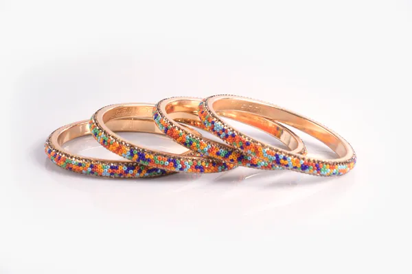 Multicolor_Alloy_With_Beaded_Bangles_For_Women_Set_Of_4