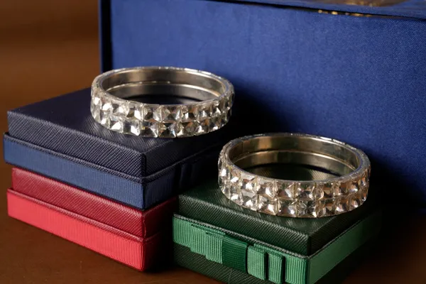 White_Alloy_With_Silver_Plated_Crystal_Bangles_For_Women_Set_Of_4