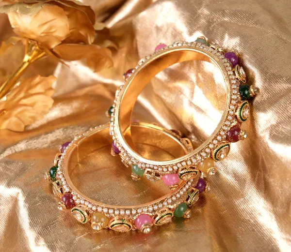 Multicolor_Alloy_With_Kundan_Bangles_For_Women_(Pack_Of_2)