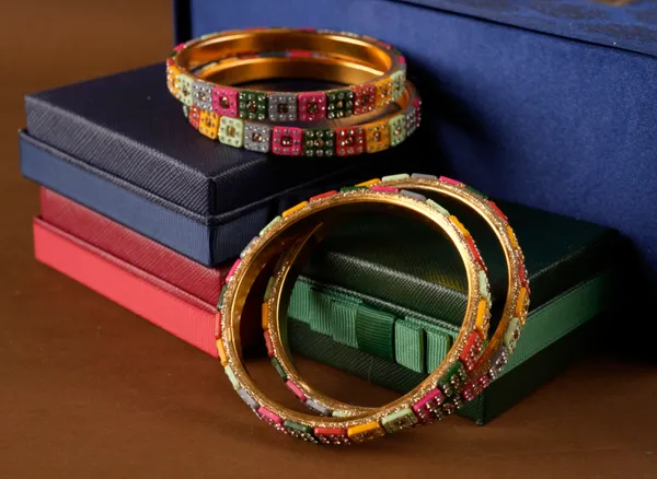 Multicolor_Alloy_With_Stone_Designer_Bangles_For_Women_Set_Of_4