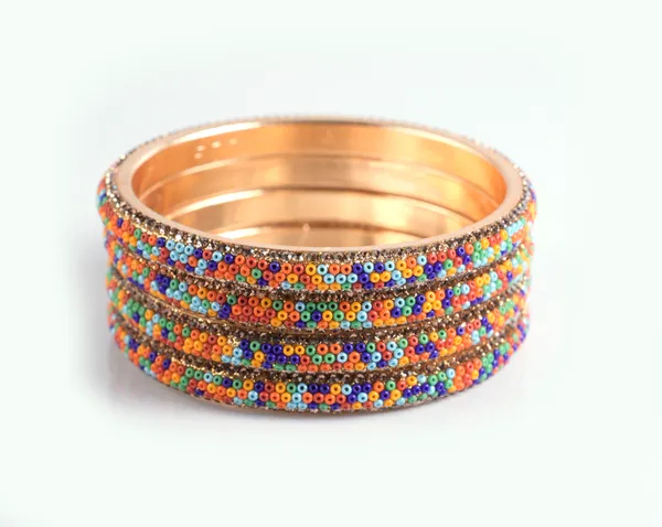 Multicolor_Alloy_With_Beaded_Bangles_For_Women_Set_Of_4