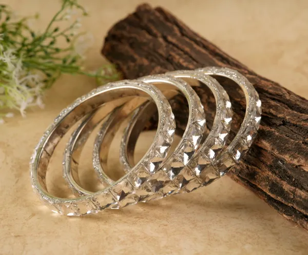 White_Alloy_With_Silver_Plated_Crystal_Bangles_For_Women_Set_Of_4