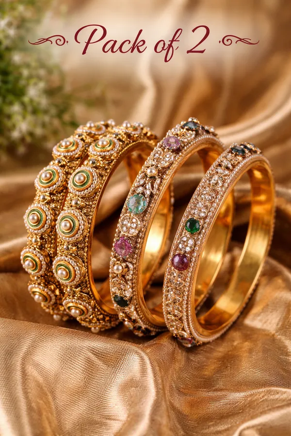 Multicolor_Alloy_With_Kundan_Bangles_For_Women_(Pack_Of_2)