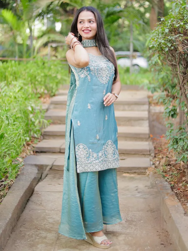Aqua_Blue_Embroidered_Straight_Kurta_Set_with_Dupatta