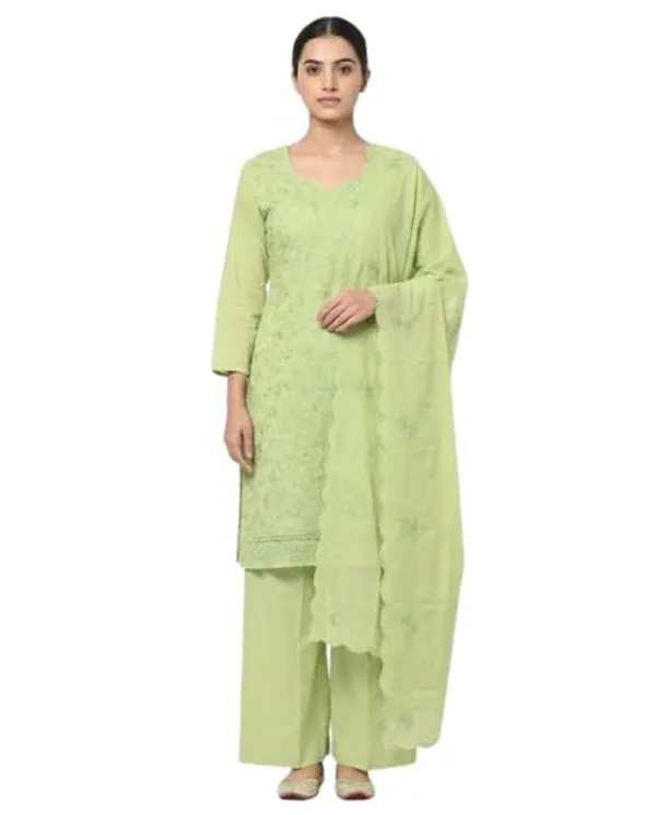 Pistachio_Green_Mixed_Cotton_Palazzo_Suit_Set_For_Women