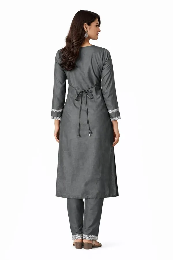 Teal_Green_And_Grey_Mixed_Cotton_Salwar_Suit_Set_For_Women_Pack_Of_2