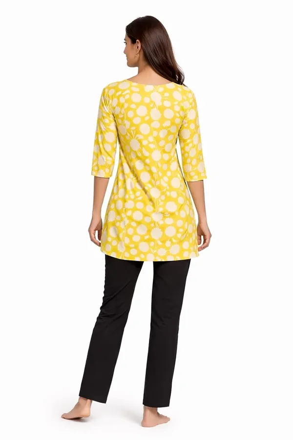 Olive_Green_And_Yellow_Mixed_Cotton_Kurti_Top_For_Women_Pack_Of_2