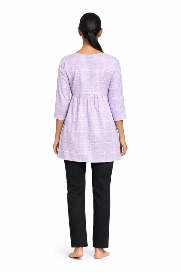 Lavender_Mixed_Cotton_Kurti_Top_For_Women