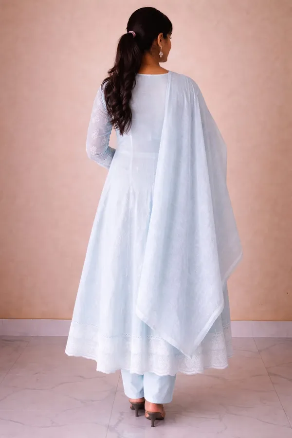 Fashveda_Powder_Blue_Chikankari_Anarkali_Set_with_Dupatta
