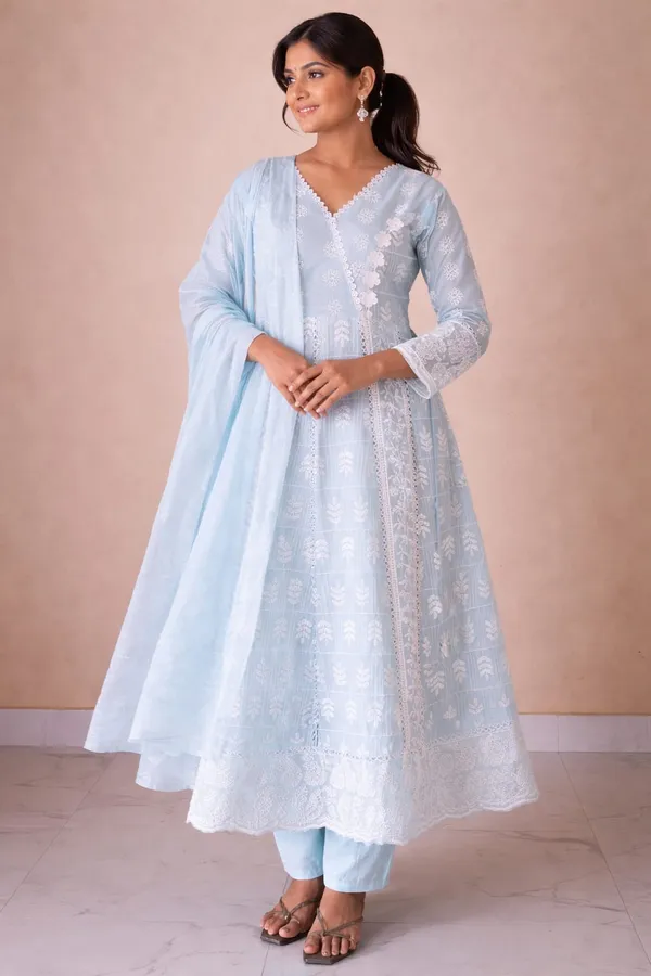 Fashveda_Powder_Blue_Chikankari_Anarkali_Set_with_Dupatta