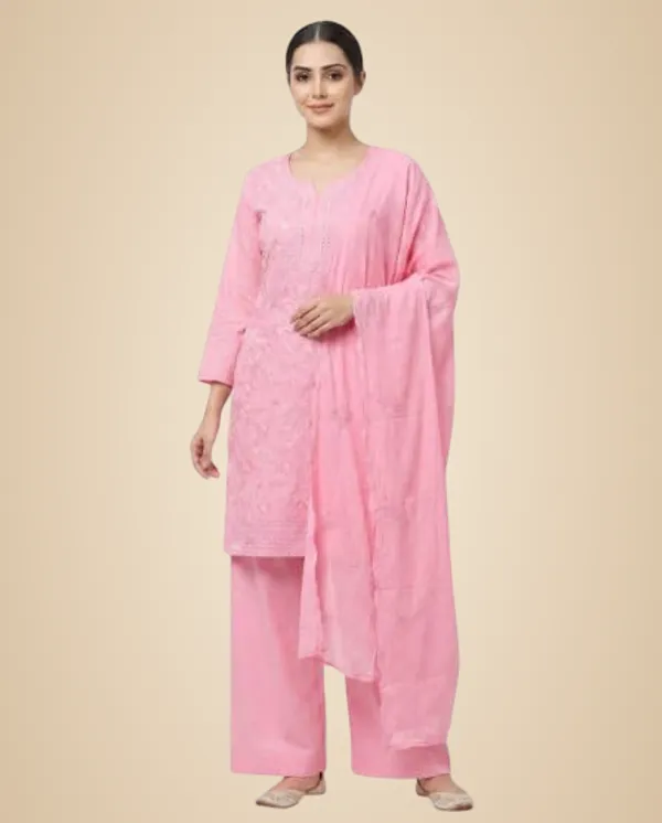 Pink_Mixed_Cotton_Kurta_Set_With_Dupatta_For_Women