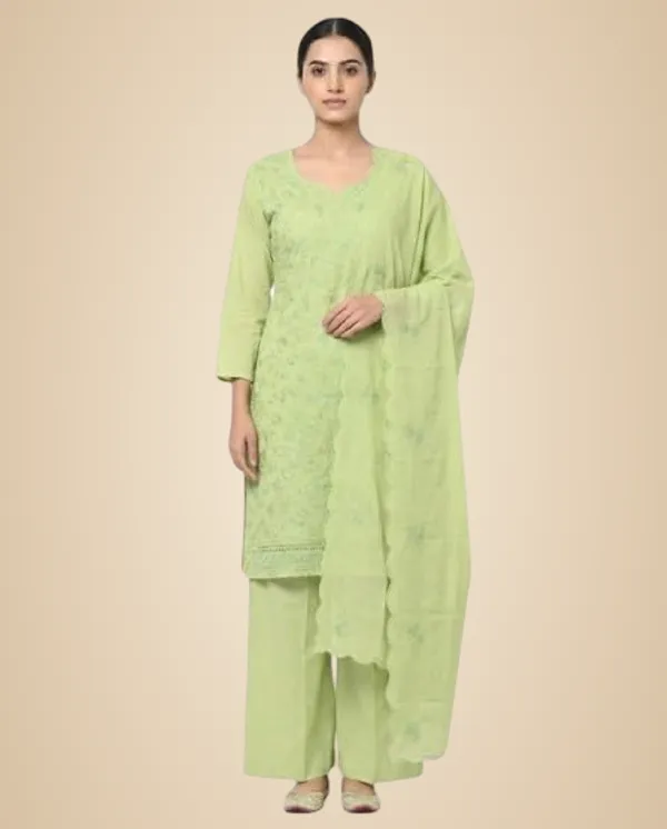 Pistachio_Green_Mixed_Cotton_Palazzo_Suit_Set_For_Women