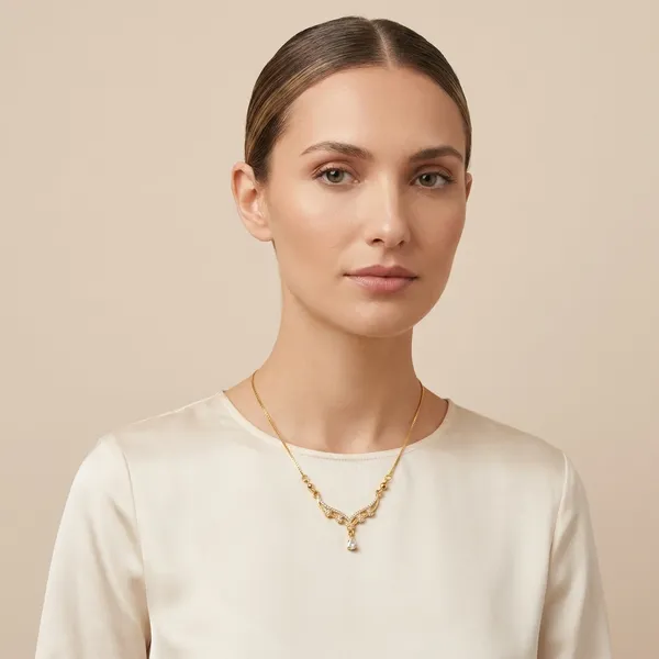 Gold_Toned_Crystal_Studded_Delicate_Pendant_Necklace
