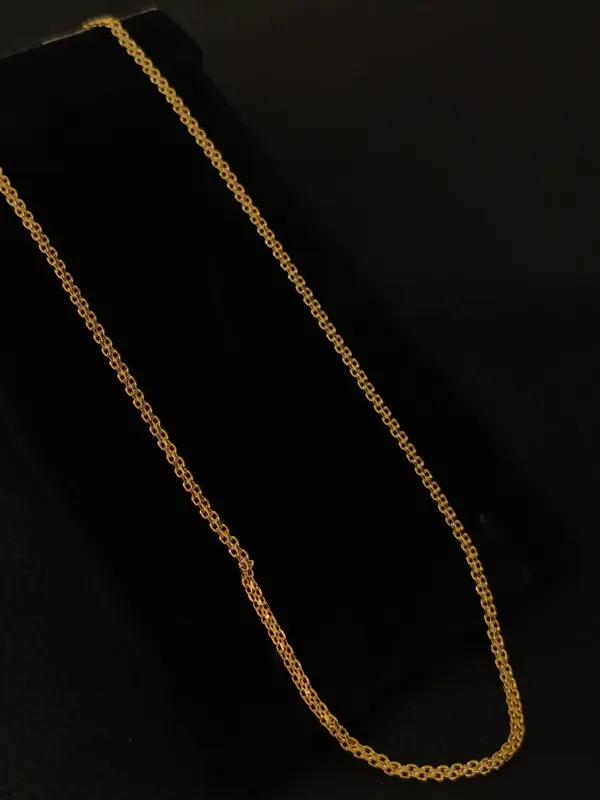 Elegant_Gold_Toned_Chain_Necklace_For_Women