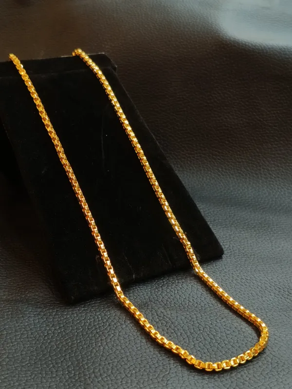 Gold_Plated_Box_Chain_Necklace