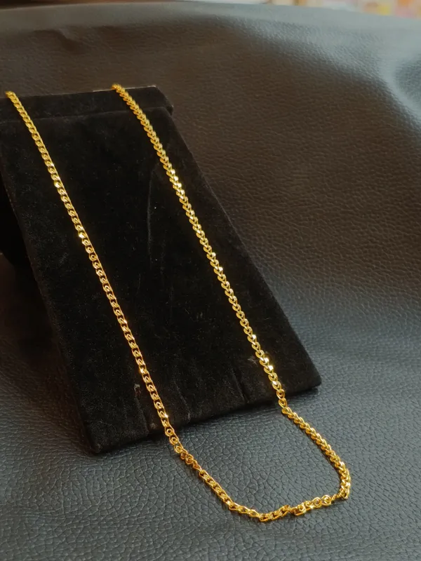 Elegant_Gold_Plated_Chain_Necklace_For_Women