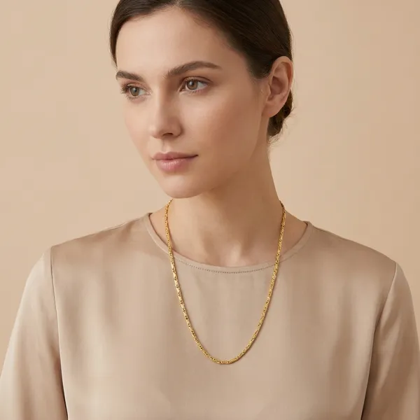 Elegant_Gold_Tone_Rope_Chain_Necklace