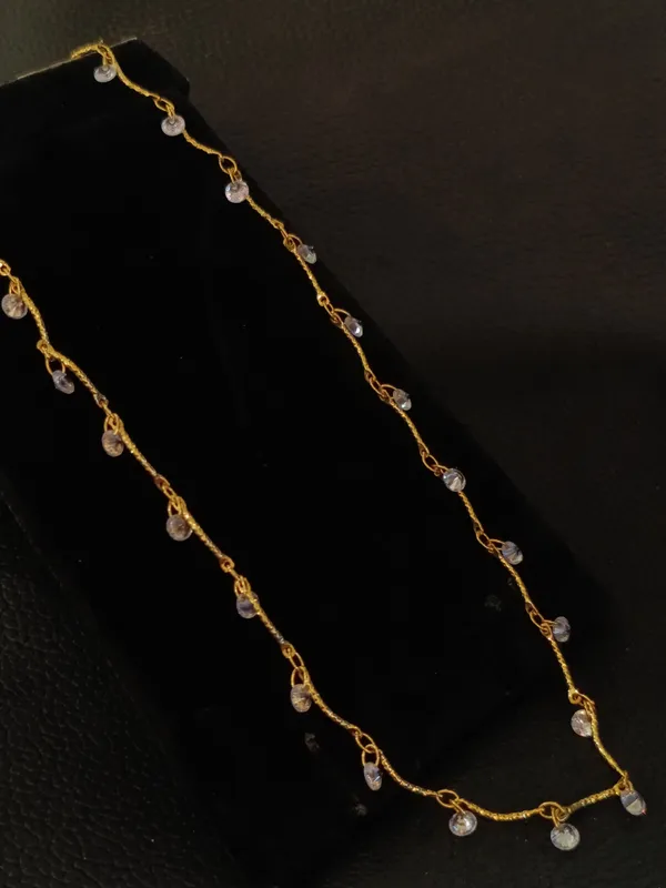 Gold_Plated_Necklace_With_Crystal_Bead_Drops