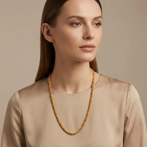 Gold_Toned_Rope_Chain_Necklace_For_Women