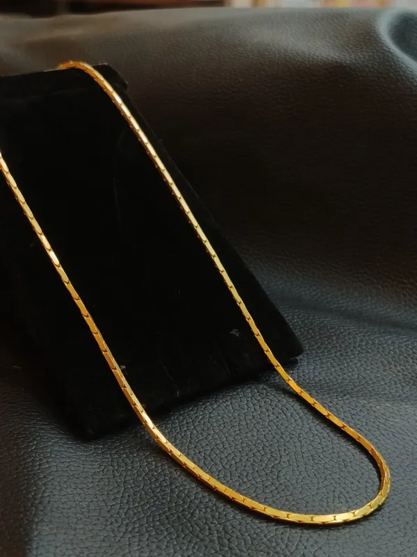 Gold_Toned_Flat_Snake_Chain_Necklace